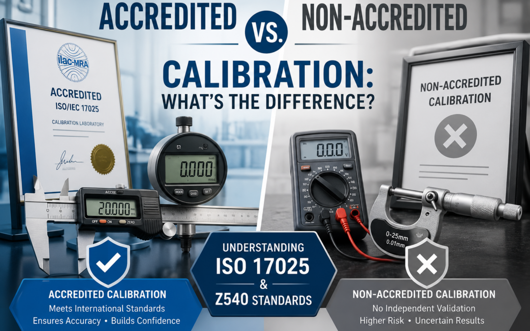 Accredited vs. Non-Accredited Calibration: What’s the Difference? Understanding ISO 17025 & Z540 Standards